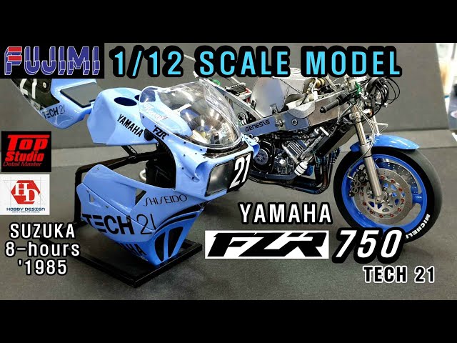 1/12 FUJIMI YAMAHA FZR 750 'TECH 21' - YouTube