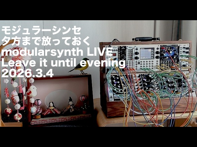 モジュラーシンセ】朝まで放っておくライブ Leave it until morning