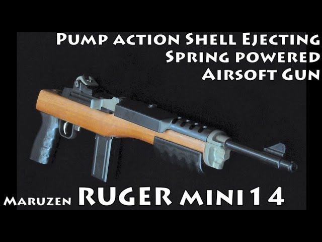Maruzen RUGER mini 14 Pump action Shell Ejecting Spring powered