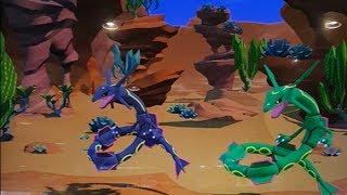 ポケモンガオーレ5弾 色違いの黒いレックウザとレックウザ同時出現