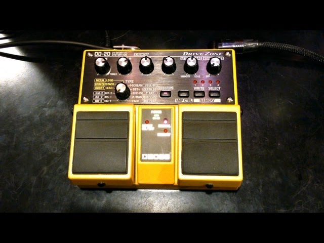 Boss OD-20 Distortion Overdrive - YouTube