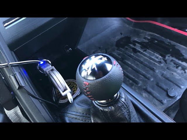 S660に無限レザーシフトノブに交換しました。 - YouTube