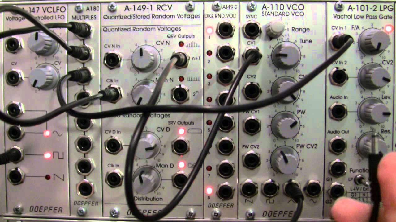 Doepfer A149-1 RCV Quantized Random Voltages - YouTube