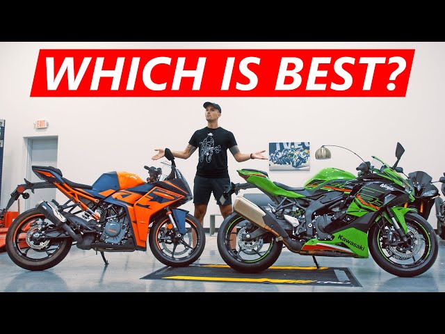 Kawasaki ZX4RR vs KTM RC390 - Full Breakdown - YouTube