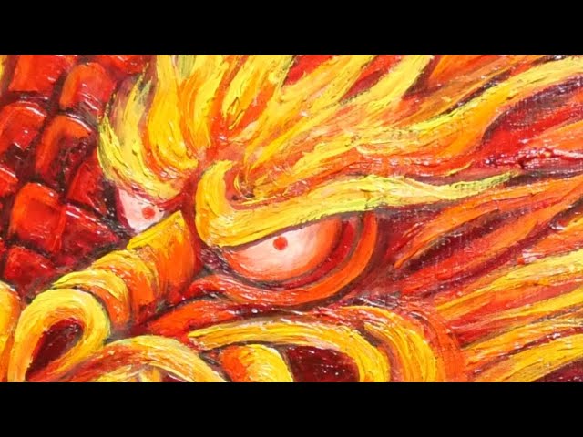 油絵】【銀龍】 #油絵 #手書き #アート #絵画販売 #絵画 #絵 #油彩画