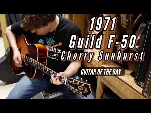 1971 Guild F-50 Cherry Sunburst | Guitar of the Day - YouTube