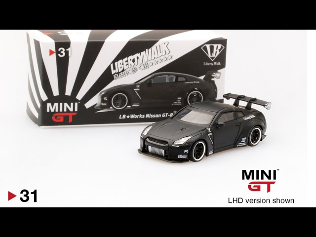 Mini GT LB*WORKS Nissan GT-R Matte Black #31 - YouTube