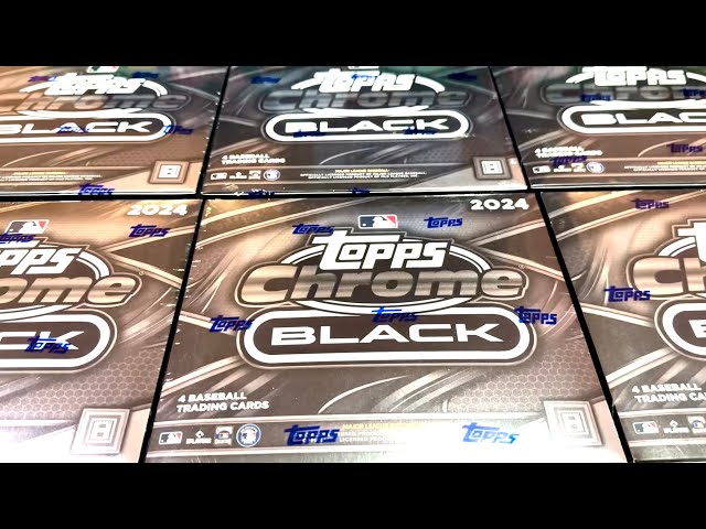 NEW RELEASE! 2024 TOPPS CHROME BLACK BASEBALL CARDS! - YouTube