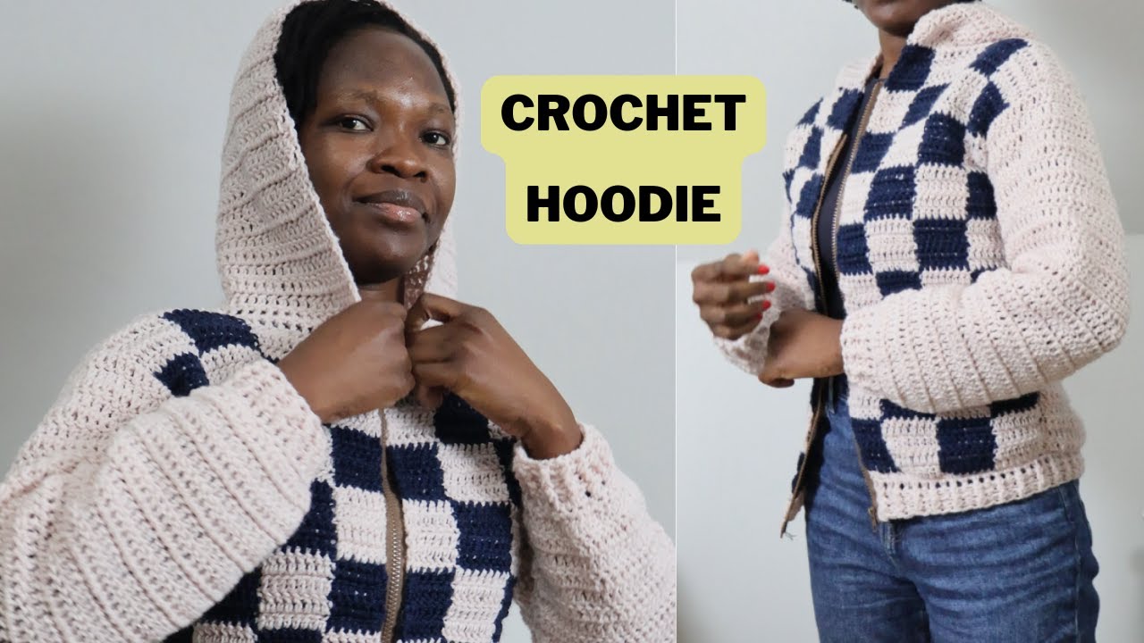 Easy crochet hoodie / sweater | with zipper | Beginner friendly
