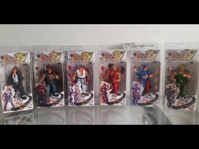 NECA Street Fighter IV Action Figures Series 1 and 2 Ryu, Ken