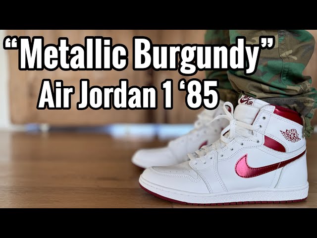 Air Jordan 1 High 85 “Metallic Burgundy” Review & On Feet - YouTube