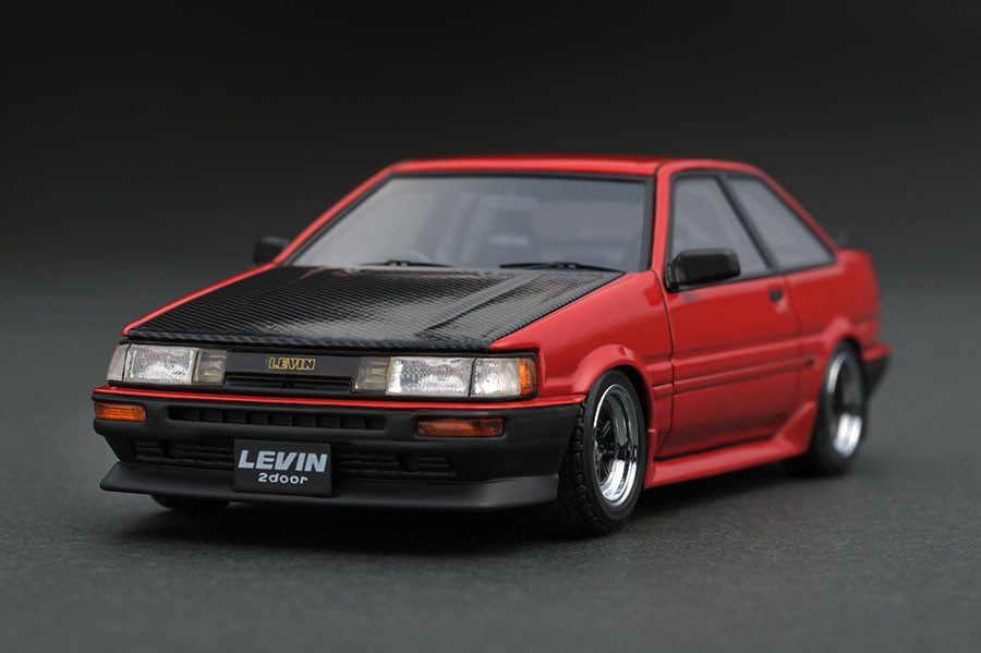 IG0469 1/43 Toyota Corolla Levin (AE86) 2-Door GT Apex Red | LINE
