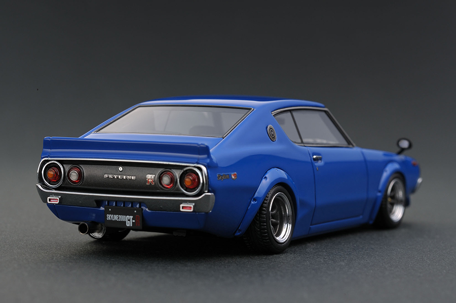 IG0354 1/43 Nissan Skyline 2000 GT-R (KPGC110) Blue | LINE UP