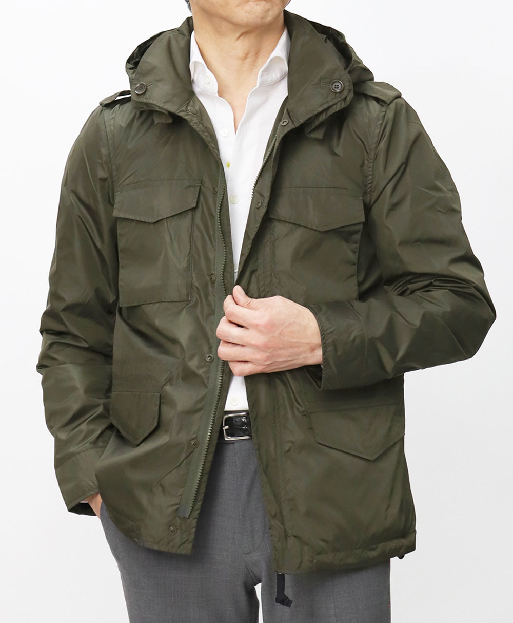 ASPESI カーキナイロンジャケット