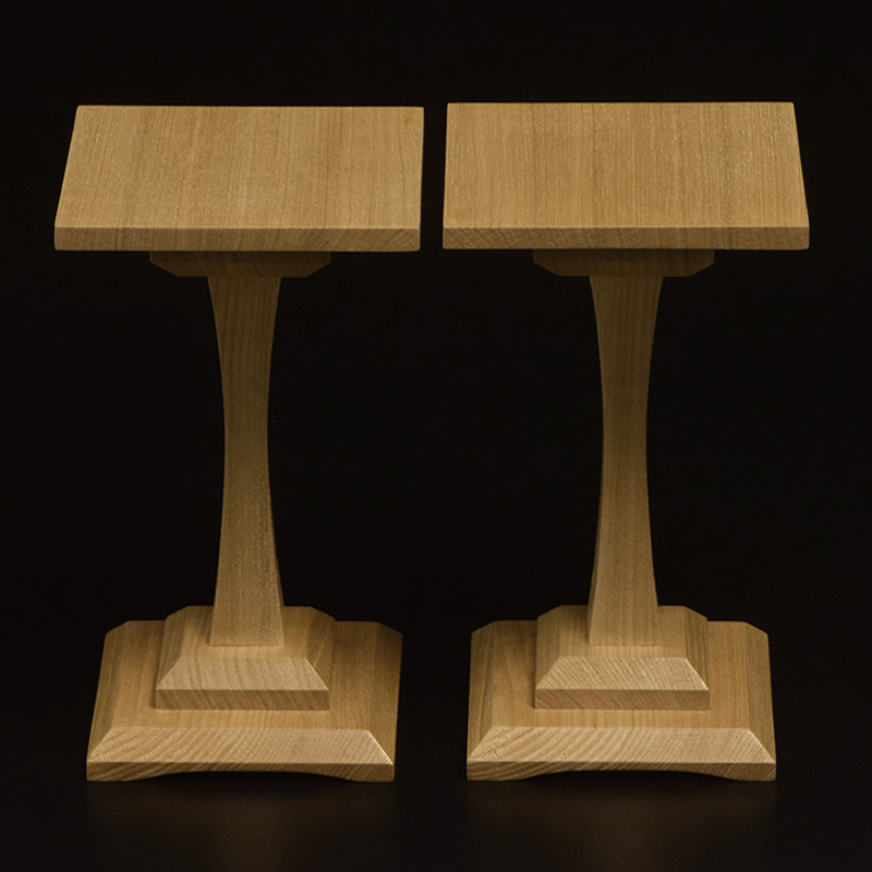 栓一本脚駒台 4寸盤用 | 前川榧碁盤店