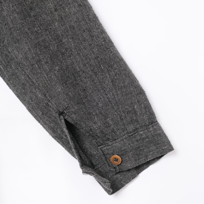 30-40s France Vintage Black Chambray Work Jacke