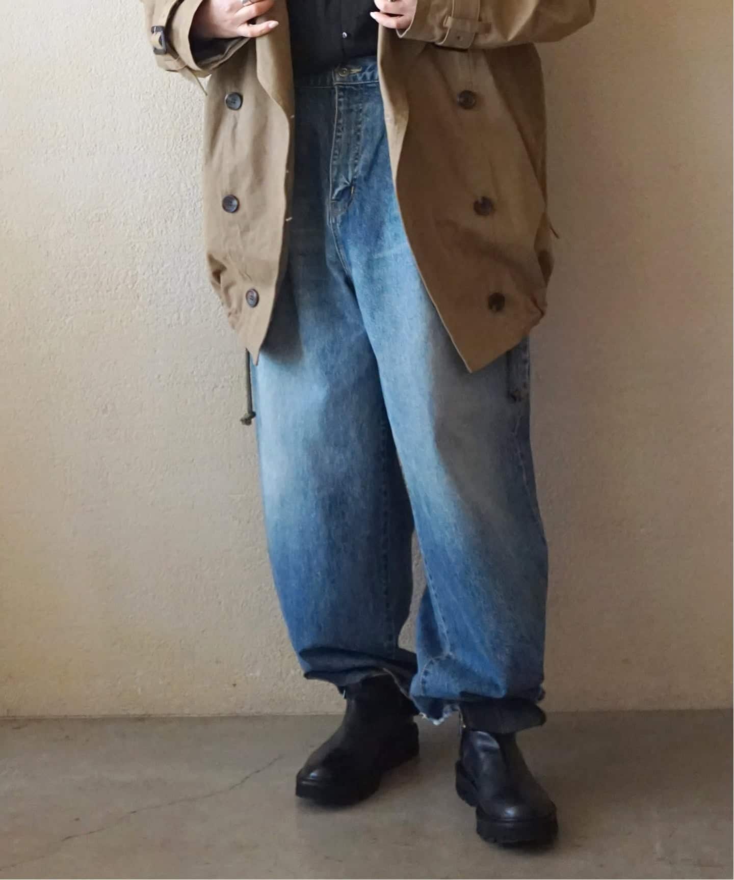 追加2》13OZデニム タックラウンドパンツ（デニムパンツ・ジーンズ