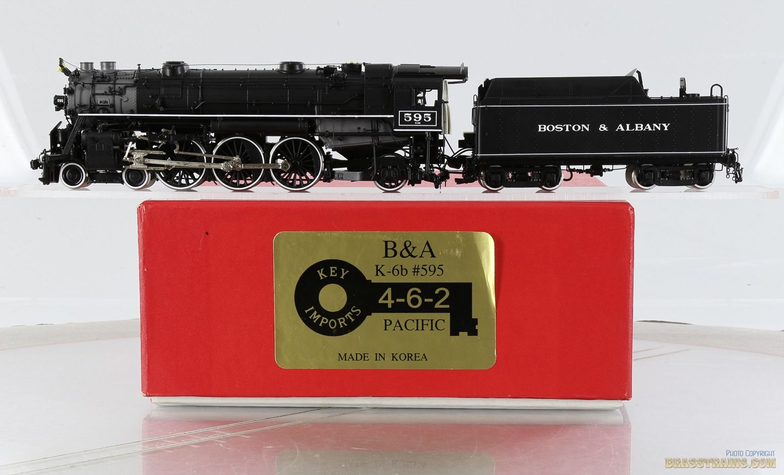 HO Brass Model - Key Sam-Tech B&A Boston & Albany K-6b 4-6