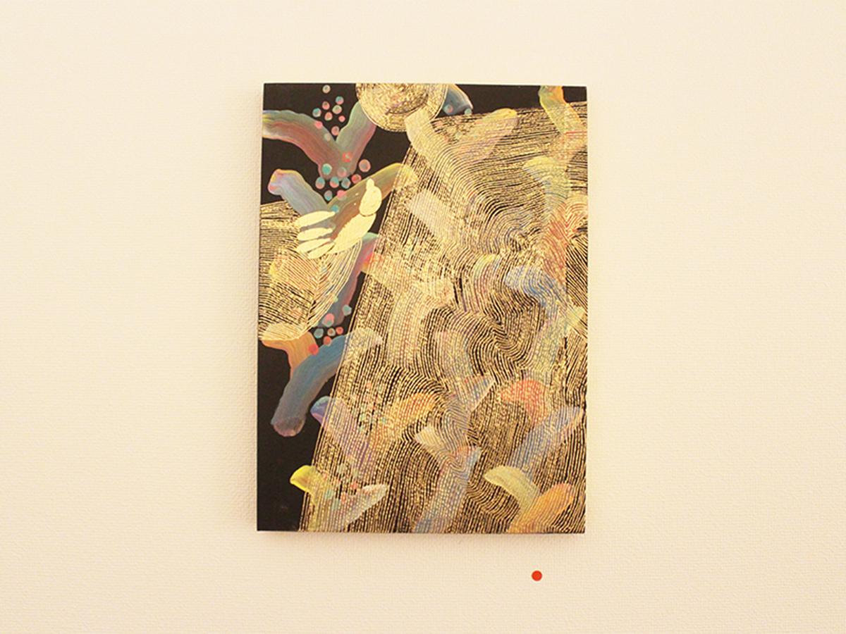 自由が丘で画家・大岡弘晃さん個展 金箔の反射光で表現する「祈り