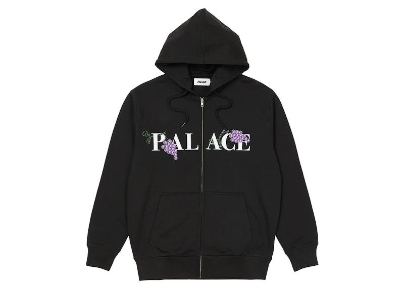 Palace Grape Zip Hood Black Men's - FW22 - US