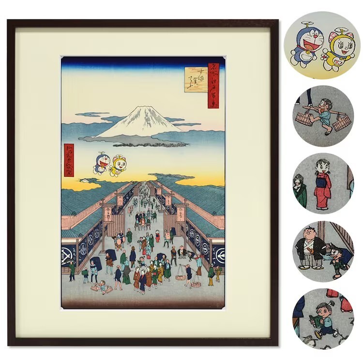 ざざざさま専用 ドラえもん浮世絵 「富嶽三十六景・江都駿河町三井見世