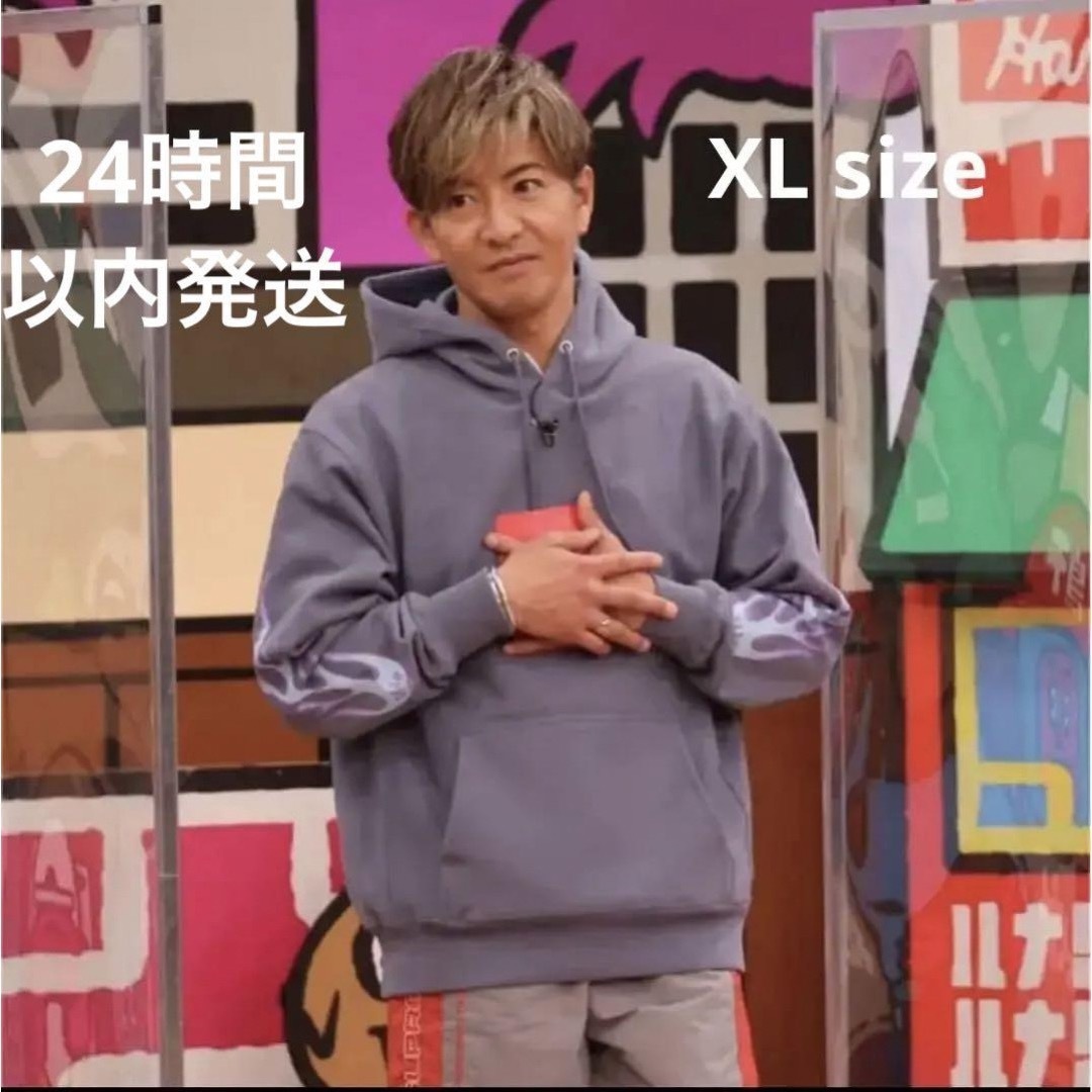 HIDE AND SEEK - キムタク着 Hide and Seek フーディー スウェット