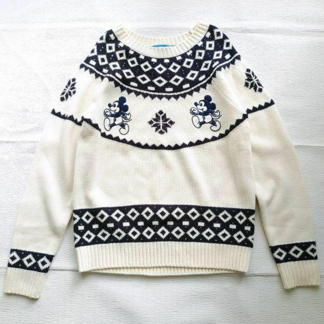 Disney - 東京ディズニーリゾート ミッキー刺繍 ノルディックセーター