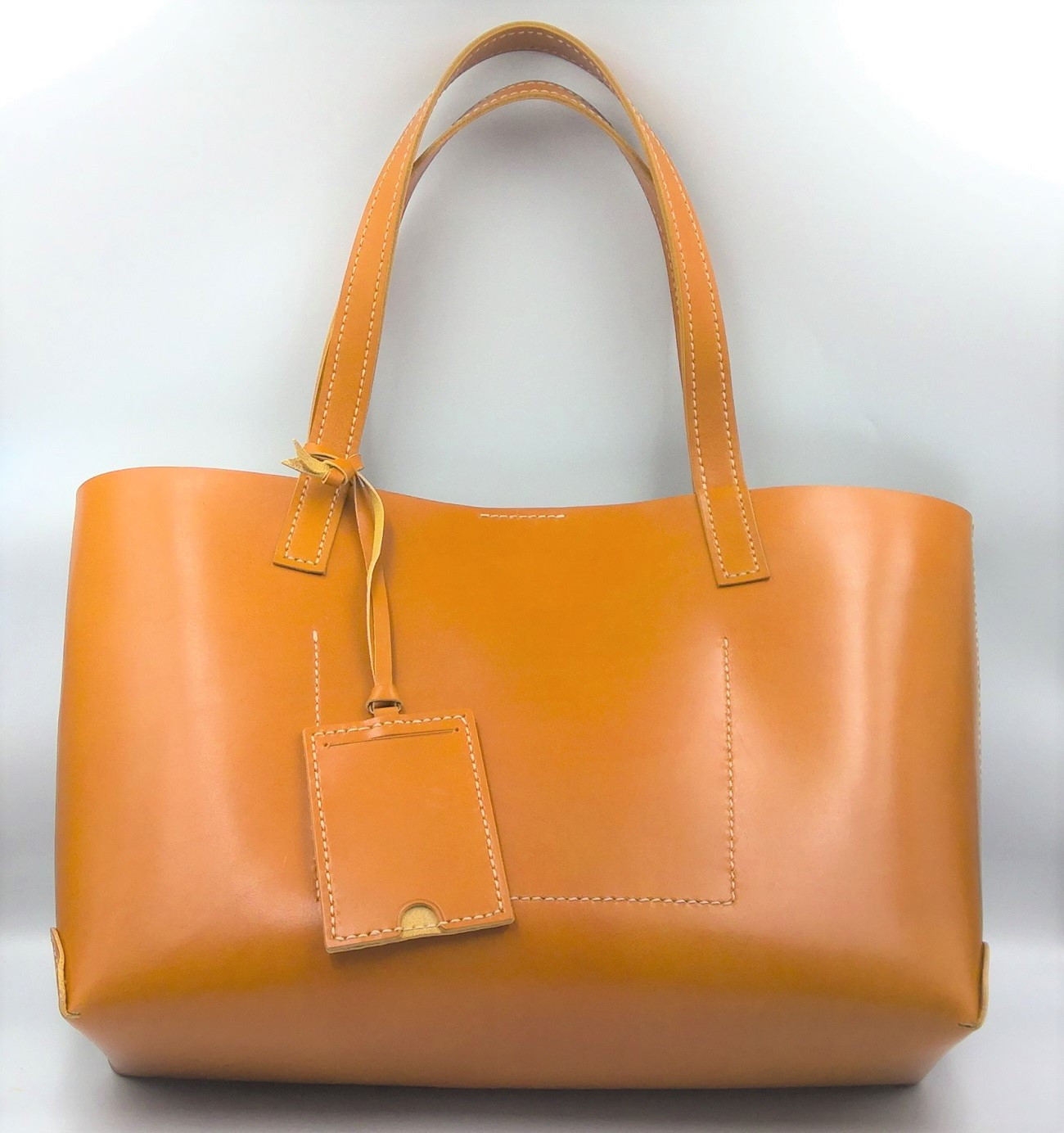 本革製A4トートバッグ（カラー：オリーブ） HAQ006-OL（東京都東大和市