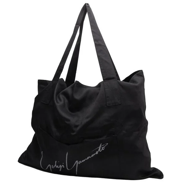 ヨウジヤマモトYohji Yamamoto ロゴトートバッグ 黒 (K-150008)