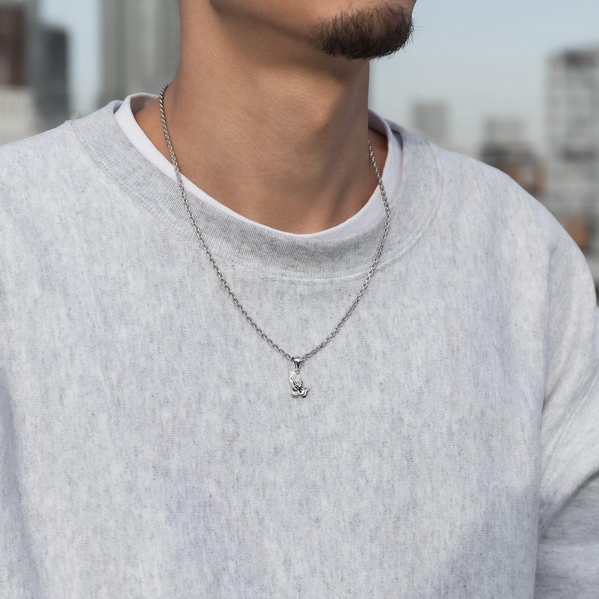 シルバー ネックレス&ペンダント 45cm-50cm 3-10434-03/080KF1D4HCM