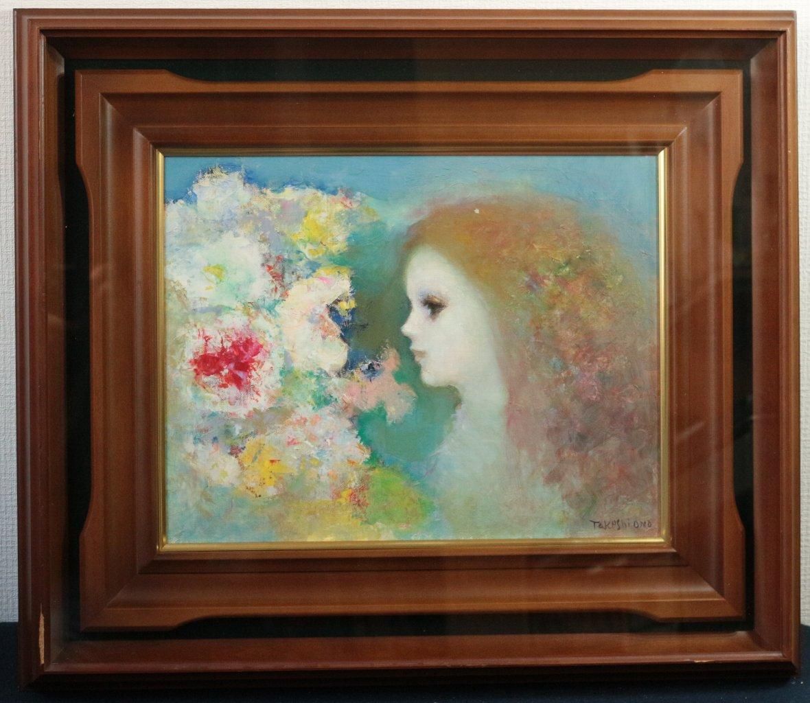 油彩 小野武司「少女 F6」商品番号07033101- 絵のある暮らし・絵になる