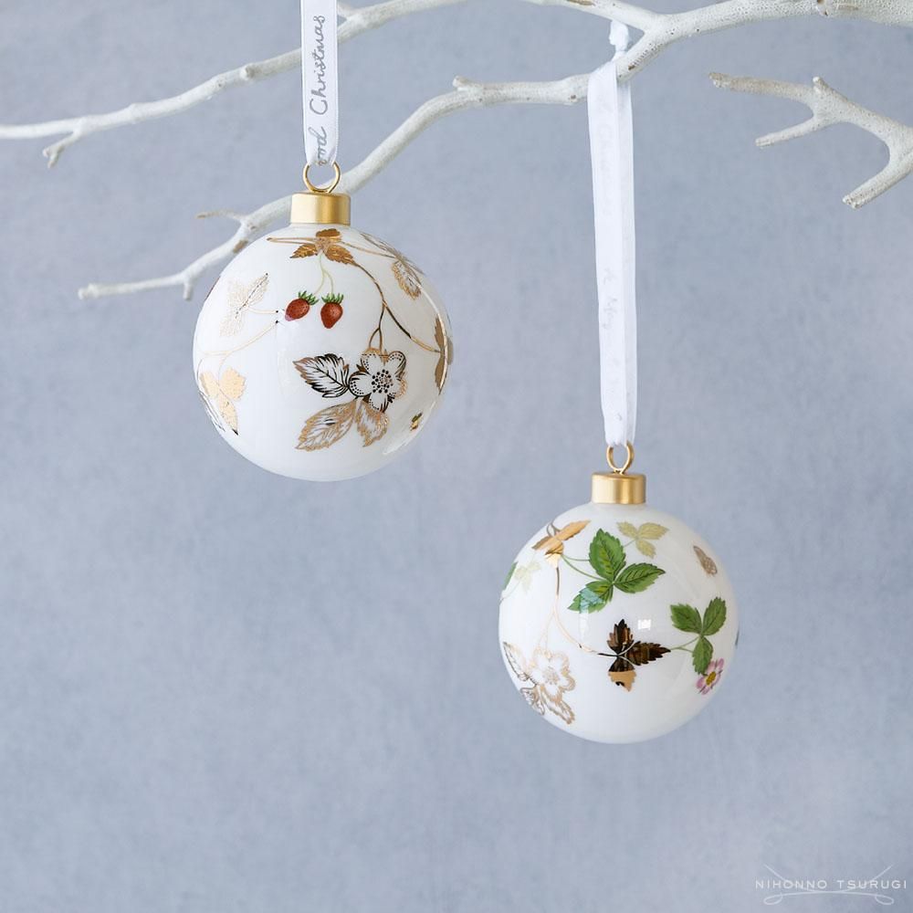 ウェッジウッド (WEDGWOOD) ホリデイ オーナメント ボール ワイルド