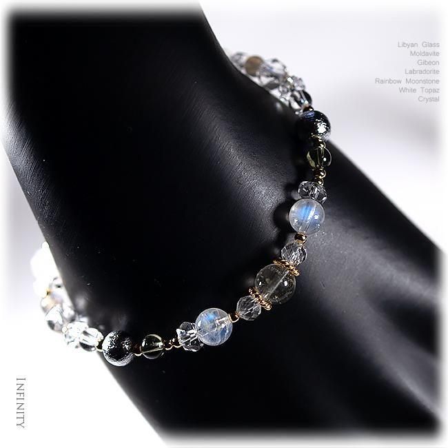 3種隕石】リビアングラス×モルダバイト＊覚醒の天然石ミックス