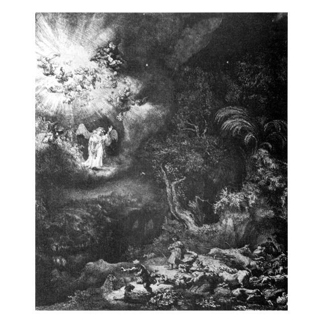 レンブラント・ファン・レイン「羊飼いの前に現れた天使」 3号～100号