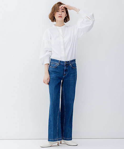 洗える】CANCLINI ボリュームスリーブ シャツ