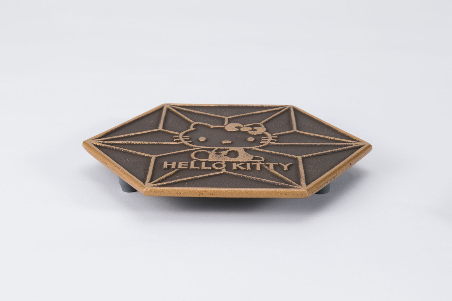 釜敷 ハローキティ（金/こげ茶）