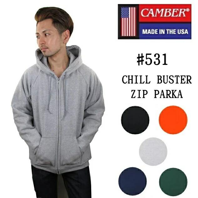 CAMBER キャンバー チルバスター パーカー 531 ジップ スウェット