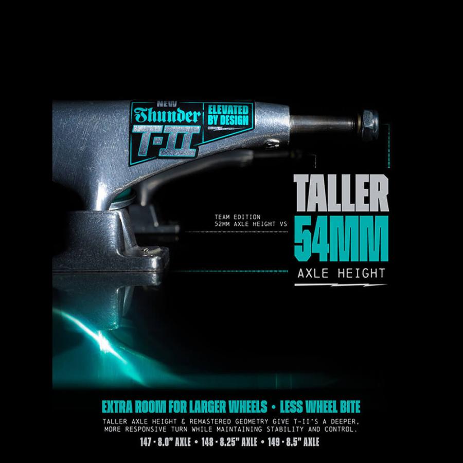 THUNDER TRUCK サンダー トラック T-II 147 HI シルバー スケート