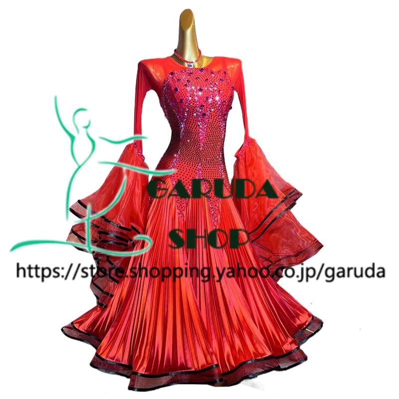 Garuda SHOP レディース社交ダンス衣装 競技ドレス モダンドレス高級