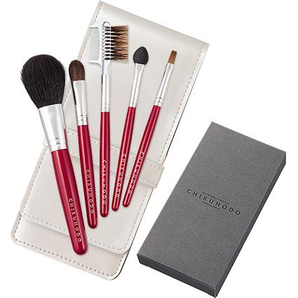 ギフト 就職祝い メイクブラシ 竹宝堂化粧筆 ARタイプセット 5本 S-16