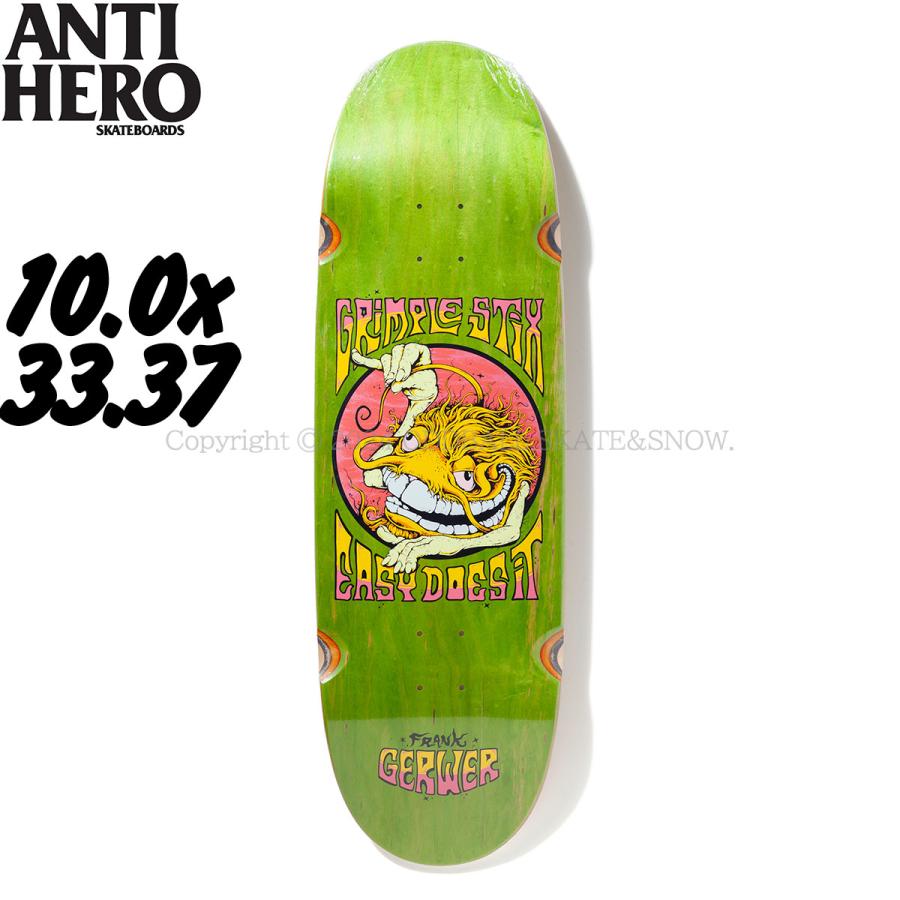 ANTIHERO（アンタイヒーロー） 10.0インチ スケボー デッキ フランク