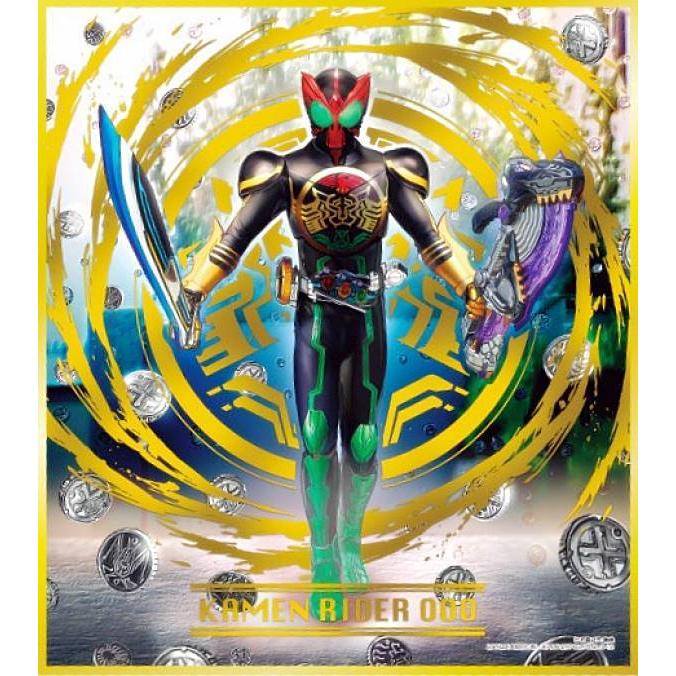 金色箔押し] No.12 オーズ タトバ コンボ】 仮面ライダー 色紙ART 9