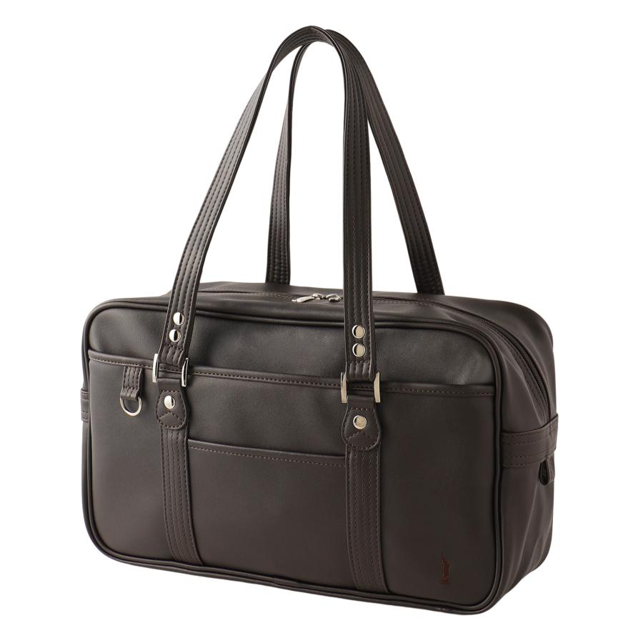 イーストボーイ スクールバッグ 定番 合皮バッグ(チョコレート