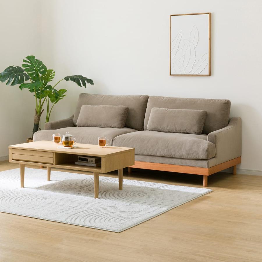 ニトリ（NITORI） ソファー ソファ 3人掛け 布張りソファ(LB03 MO