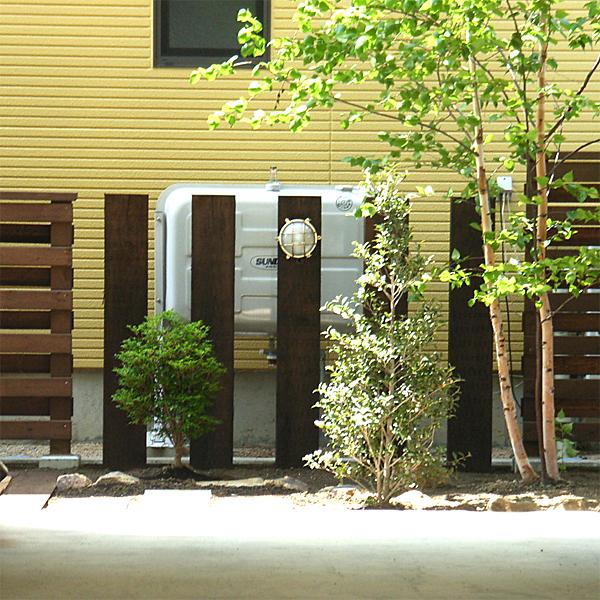 国産 枕木 庭 門柱 外構 花壇 ガーデニング DIY アプローチ