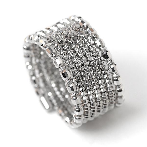 プラチナ リング ミラーボール コイルリング Pt850 カットボール