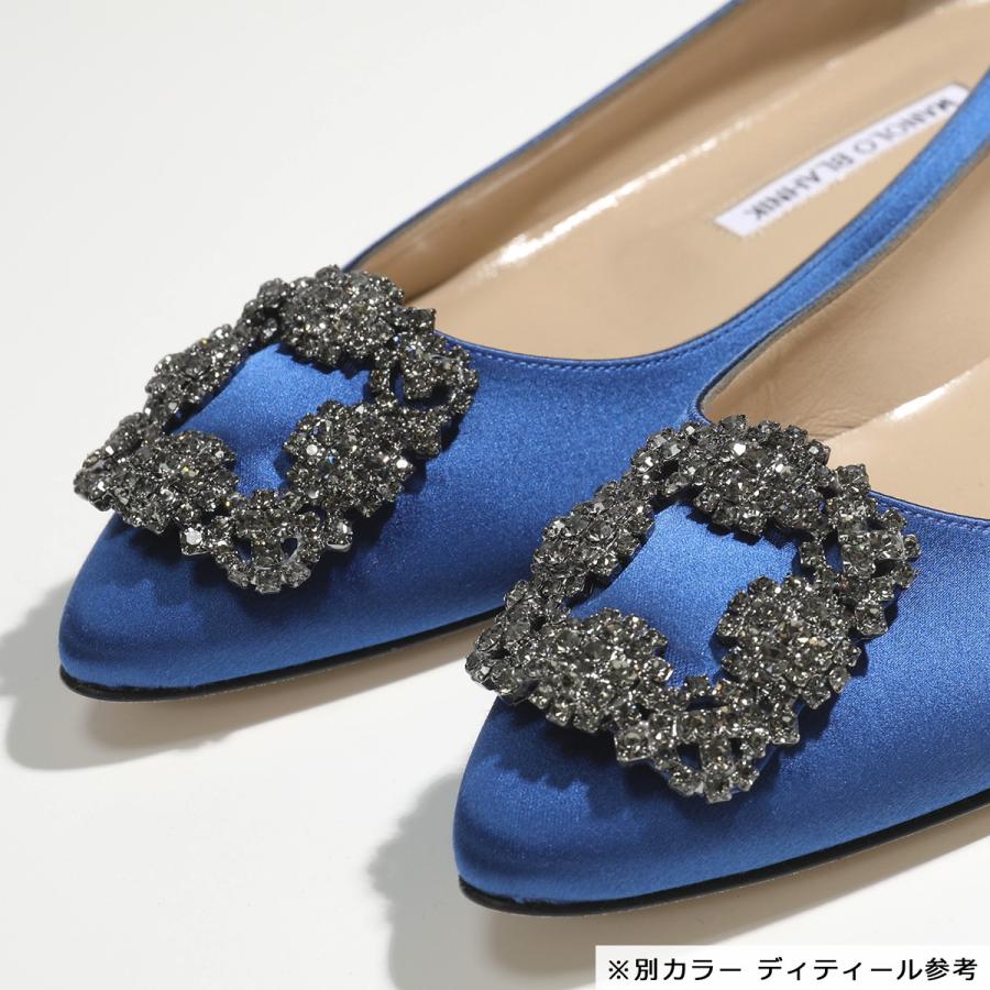MANOLO BLAHNIK（マノロブラニク） パンプス HANGISIFLAT FMC SATIN