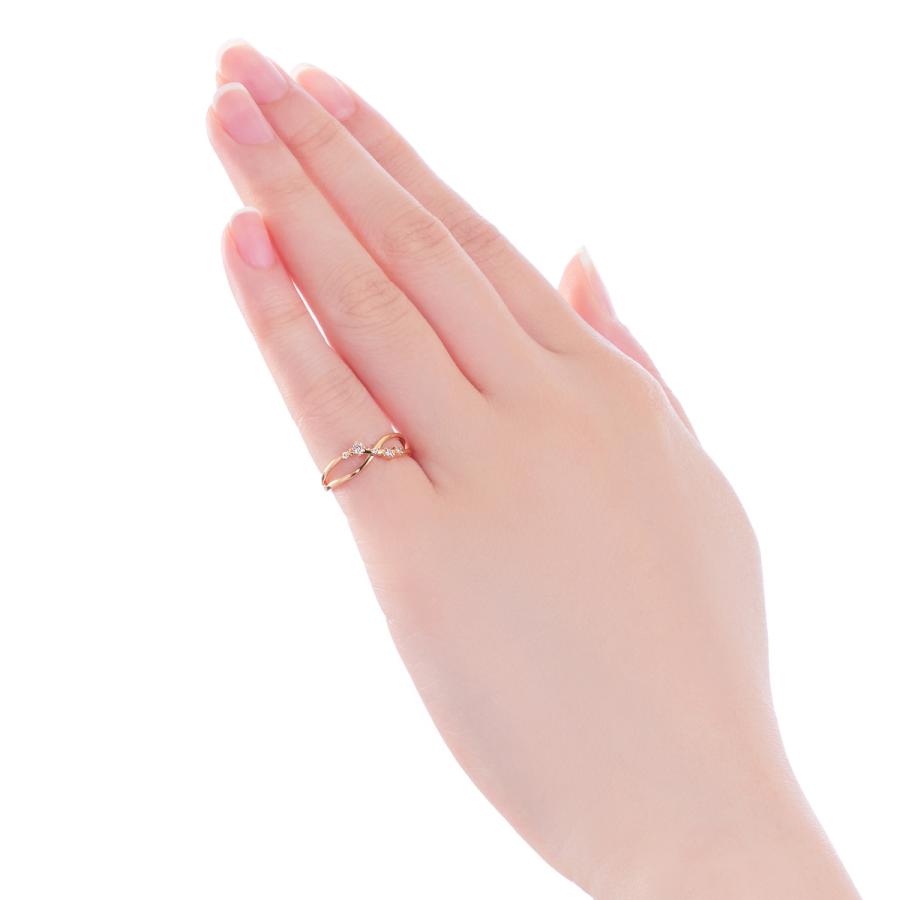 ジュエリーツツミ K18イエローゴールドダイヤモンドリング（ピンキー