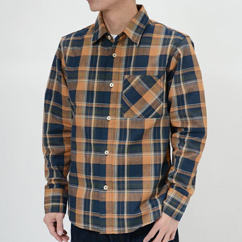 DELUXEWARE（デラックスウエア） MV-15 ORANGE NAVY CHECK オレンジ