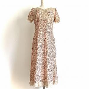 snc インポートロッサ import Rossa ワンピース 46 花柄 フリル レース